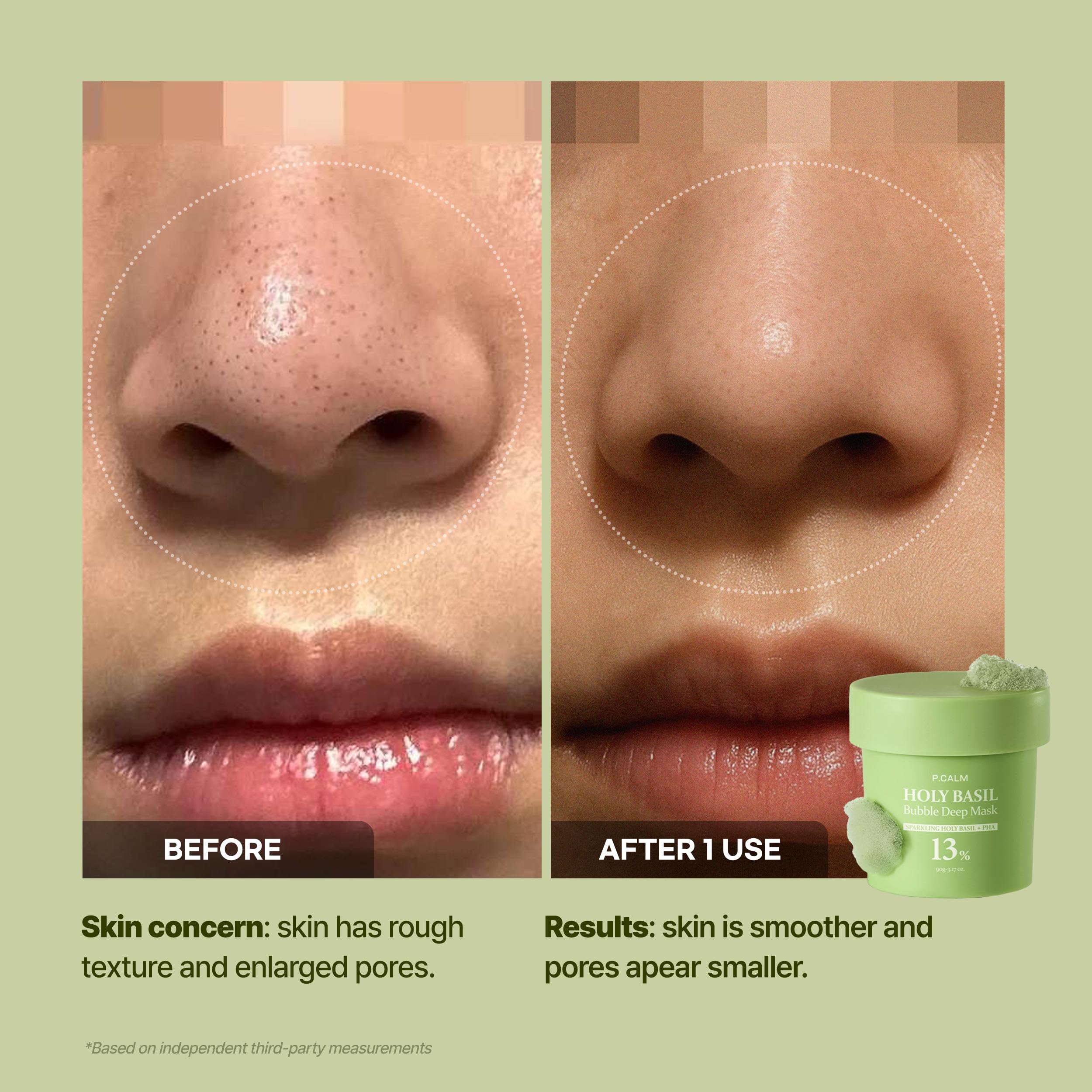 pcalm-nettoyage-pores-bulles-petillantes : Bulles pétillantes purifiant les pores et nettoyant sans effort.