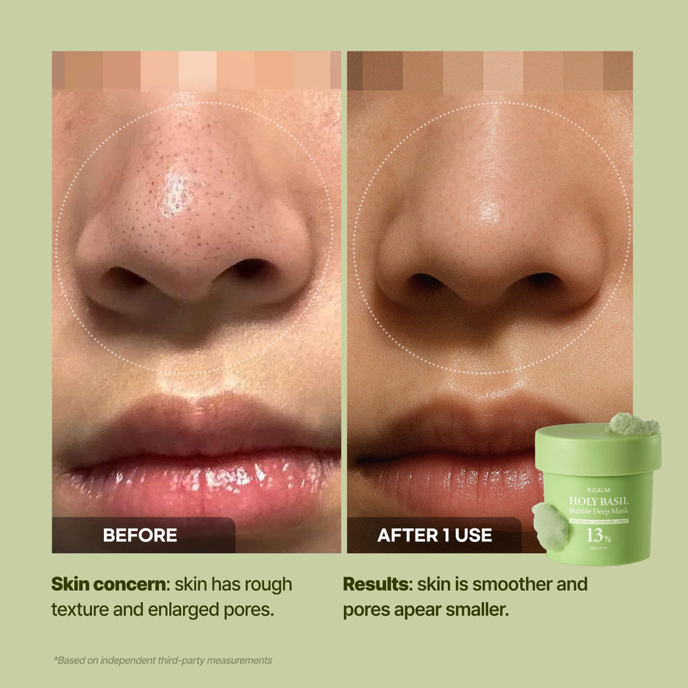 pcalm-nettoyage-pores-bulles-petillantes : Bulles pétillantes purifiant les pores et nettoyant sans effort.