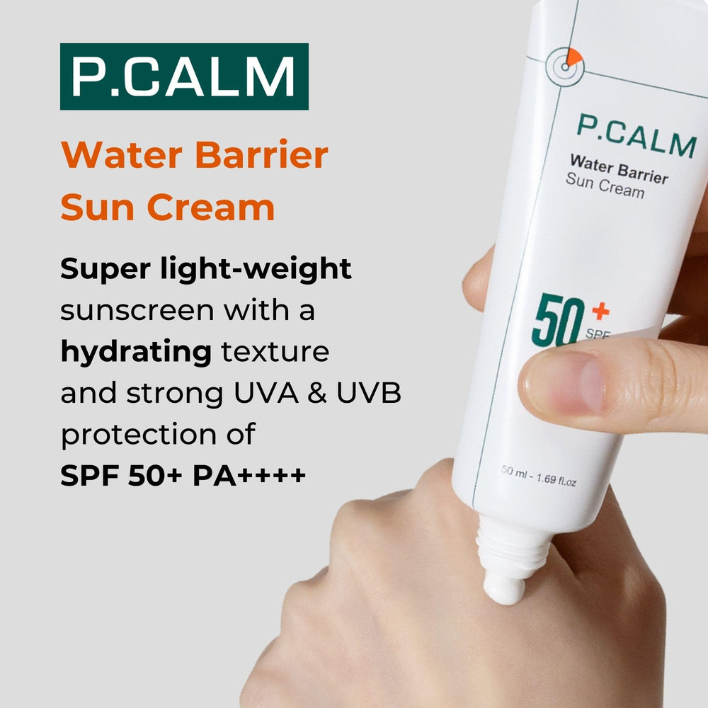 P.CALM texture gel fin application douce sans résidu gras.