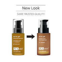 PCA SKIN Acne Spot Treatment: etiquette visible, routine soignée du produit.