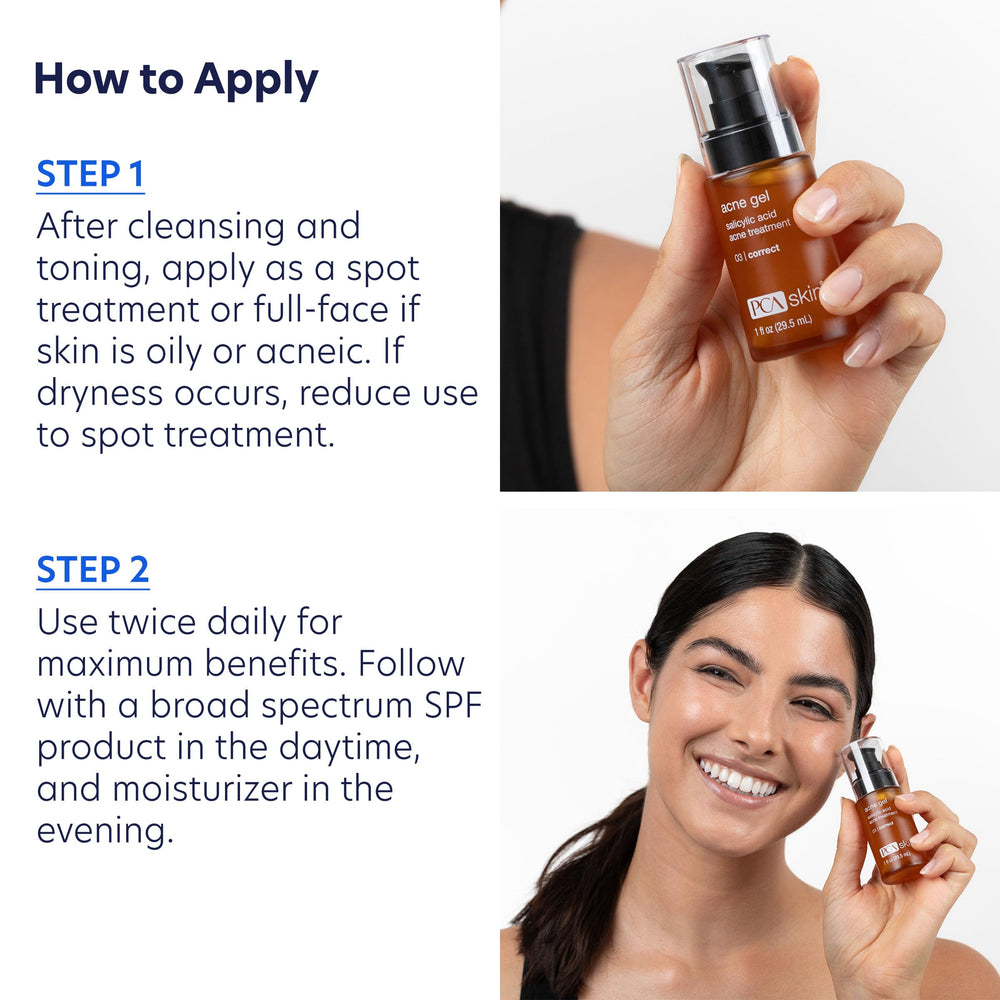 Routine soin: produit PCA SKIN intégré à la routine.