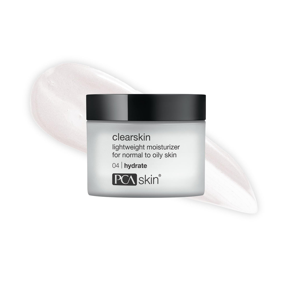 PCA SKIN Clearskin montre une hydratation légère pour peau grasse et sensible.