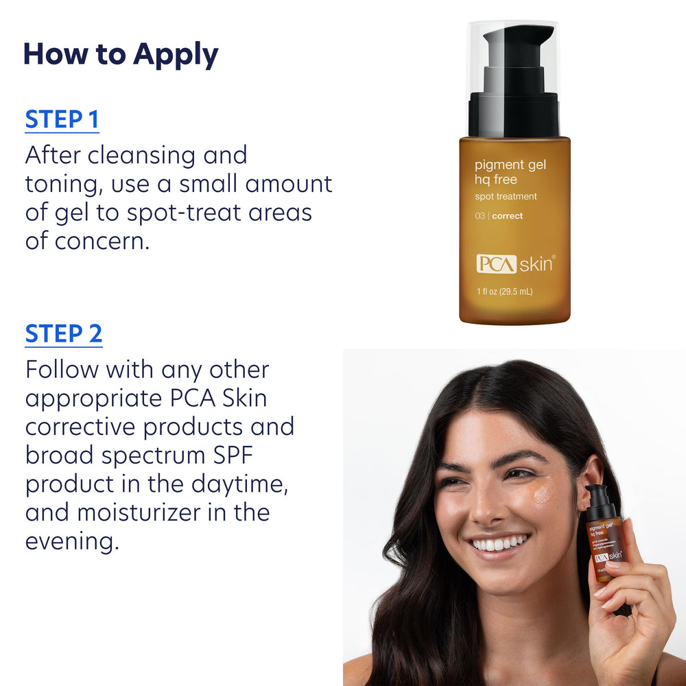 PCA SKIN Pigment Gel: antioxydants pour protection et réparation cutanée.