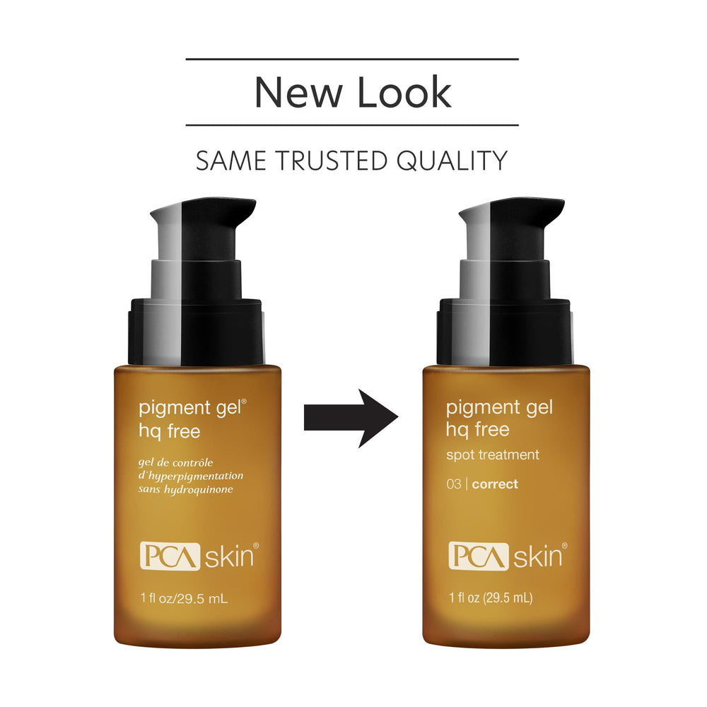 PCA SKIN Pigment Gel: doseur pompe, application contrôlée sur les zones pigmentées.
