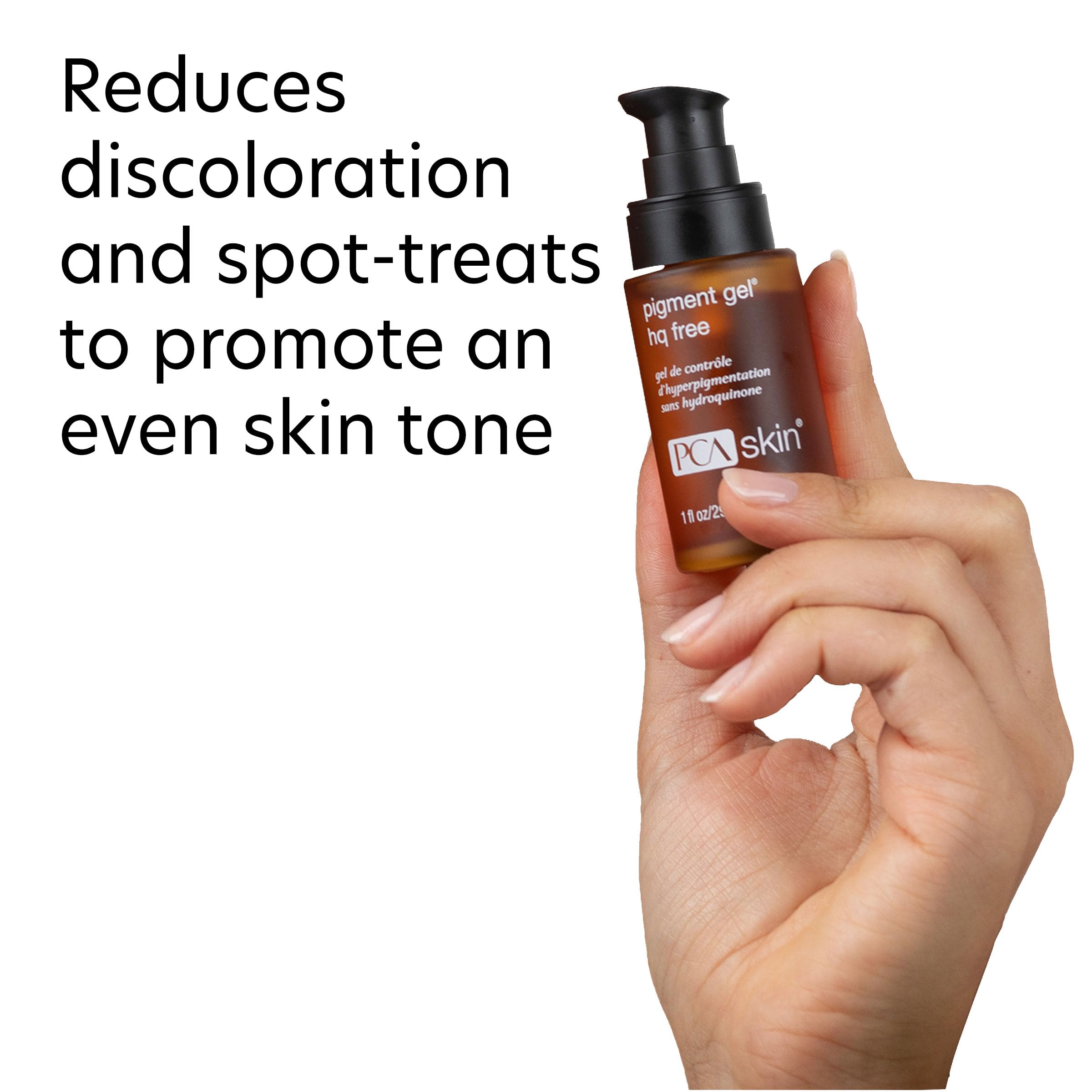 PCA SKIN Pigment Gel: texture sérum fluide, pénétration rapide pour les taches.