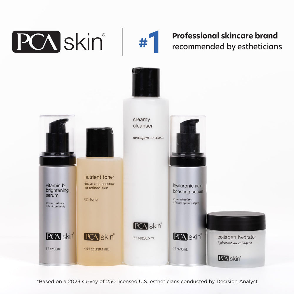 PCA SKIN bouteille prête à être utilisée au quotidien et en voyage.