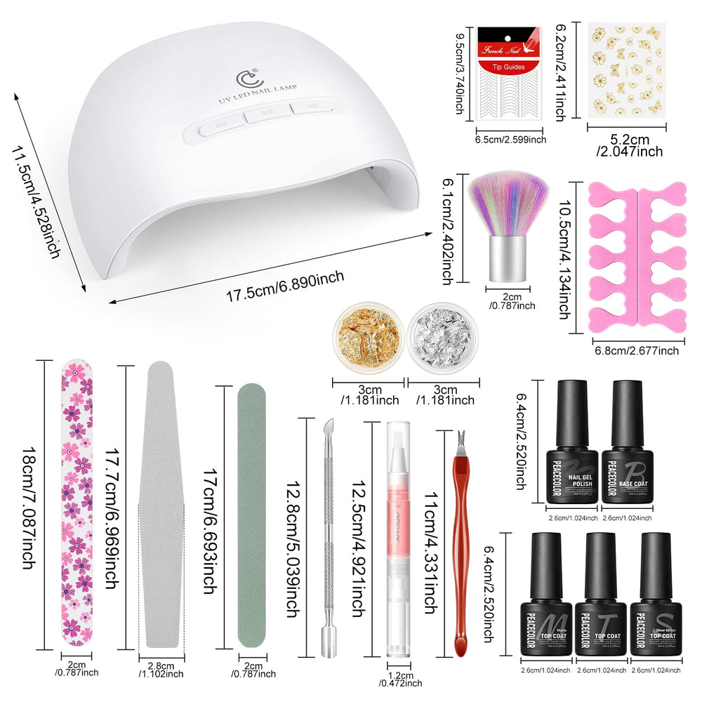 PEACECOLOR autocollants pour art des ongles: décorations faciles