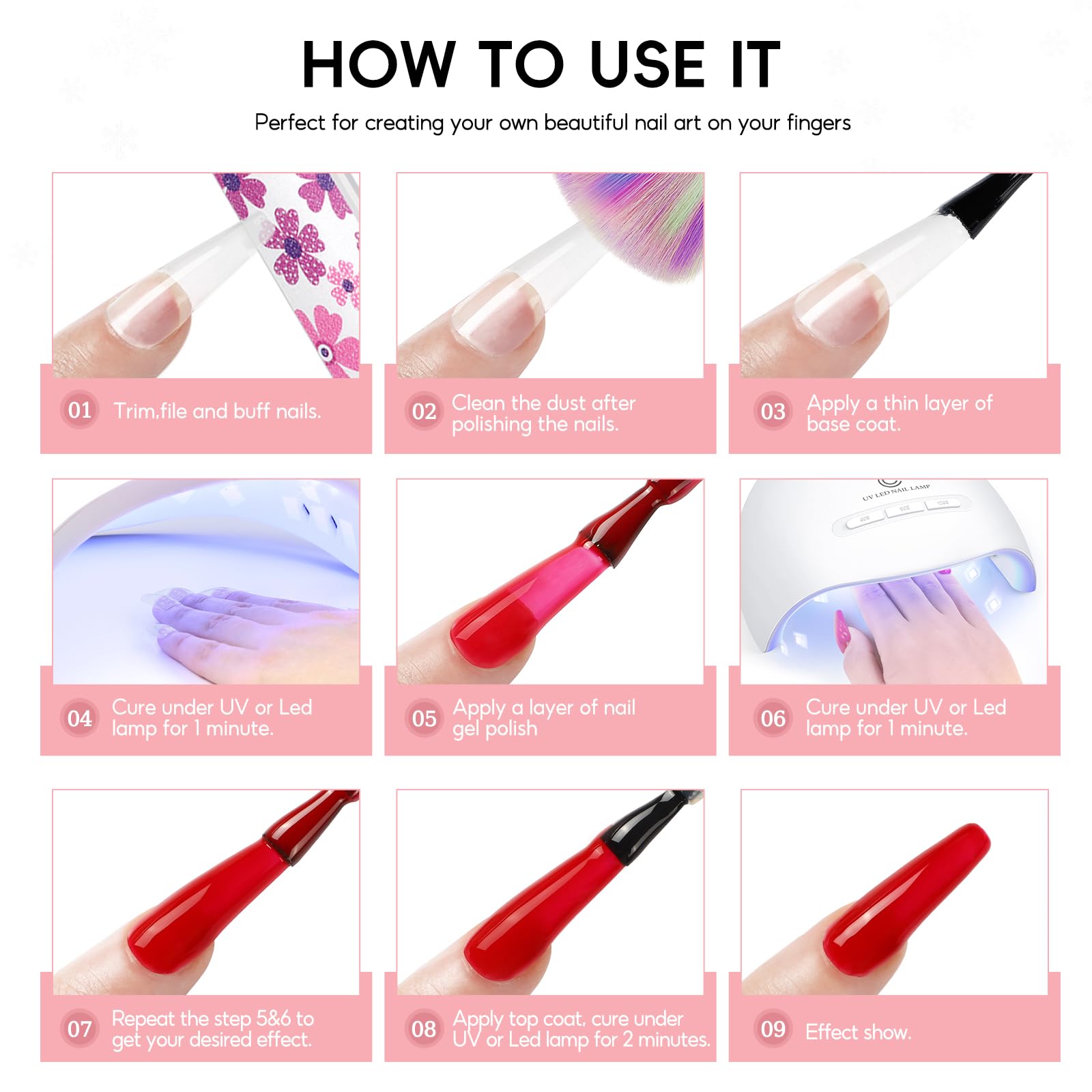 PEACECOLOR outils manucure de base: kit pratique pour débutants