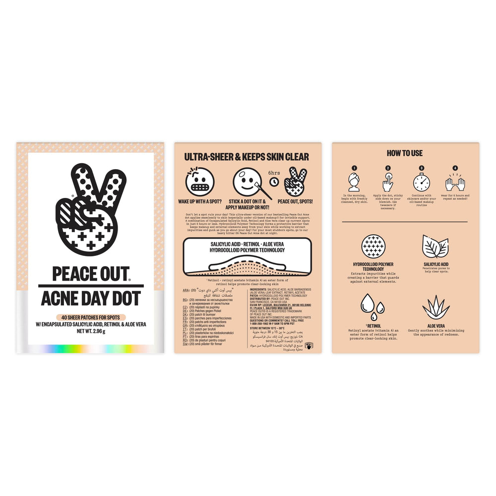 PEACE OUT pansement hydrocolloide fin: patch ultra-fin qui épouse la peau.