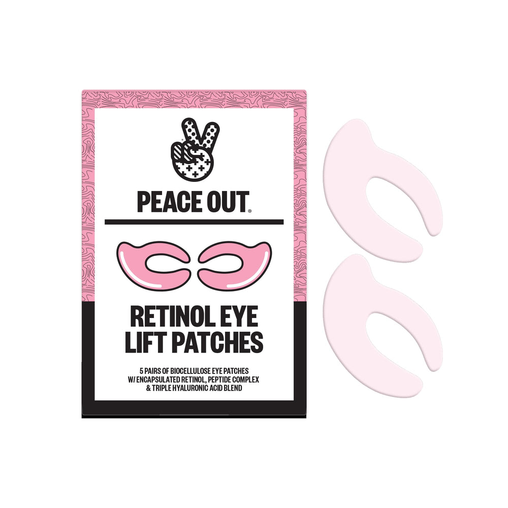 Patchs yeux Peace Out Retinol 360°, regard plus lisse et reposé.