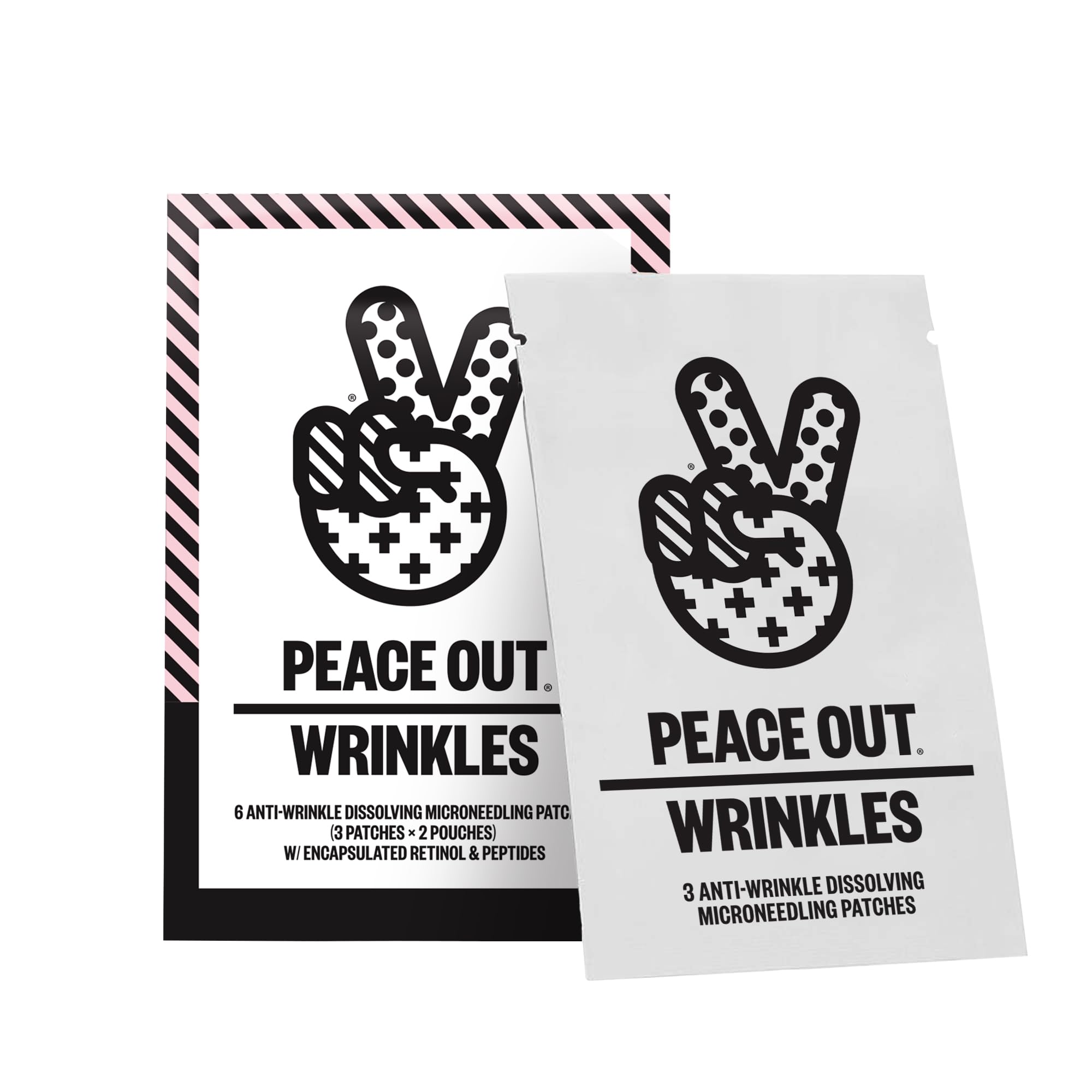 PEACE OUT patch microneedling anti-rides au rétinol pour raffermir la peau.