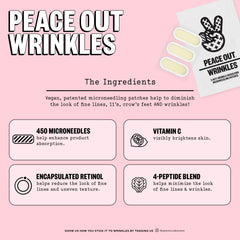 PEACE OUT: utilisation quotidienne sur le visage pour une peau plus lisse.