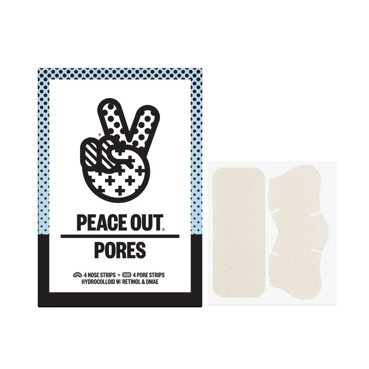 PEACE OUT Pore Strips nez : élimine les impuretés et l’excès de sébum.