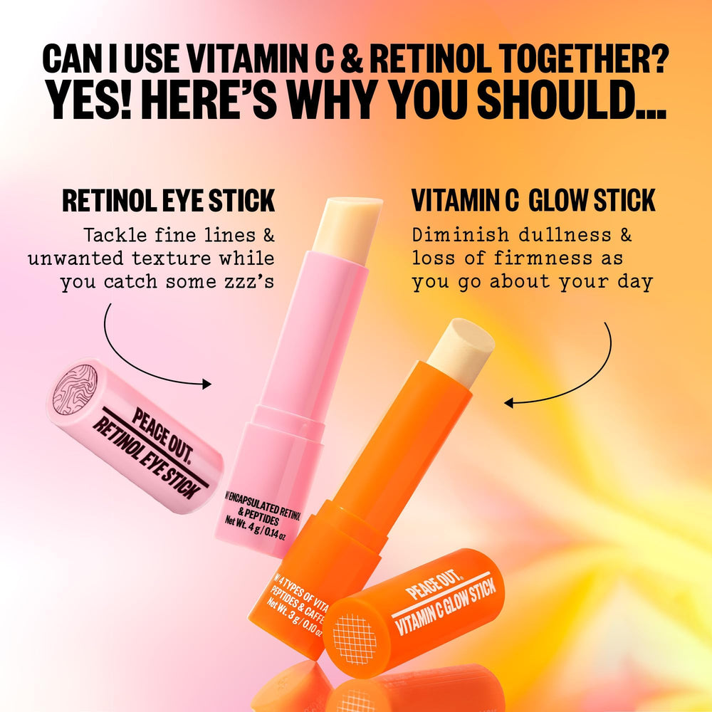 PEACE OUT Retinol Eye Jelly Stick idéal pour une utilisation nocturne autour des yeux