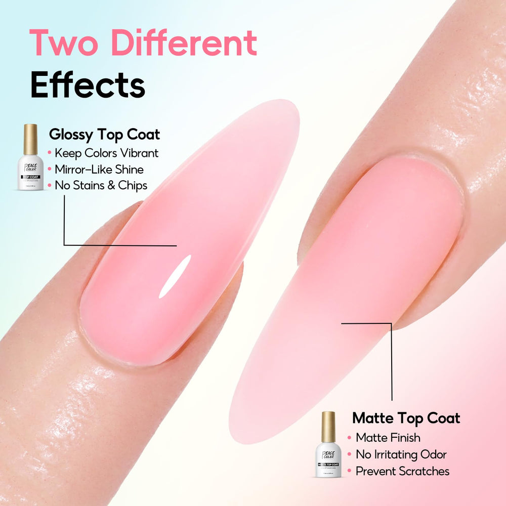Extensions gel poly PEACECOLOR pour look durable
