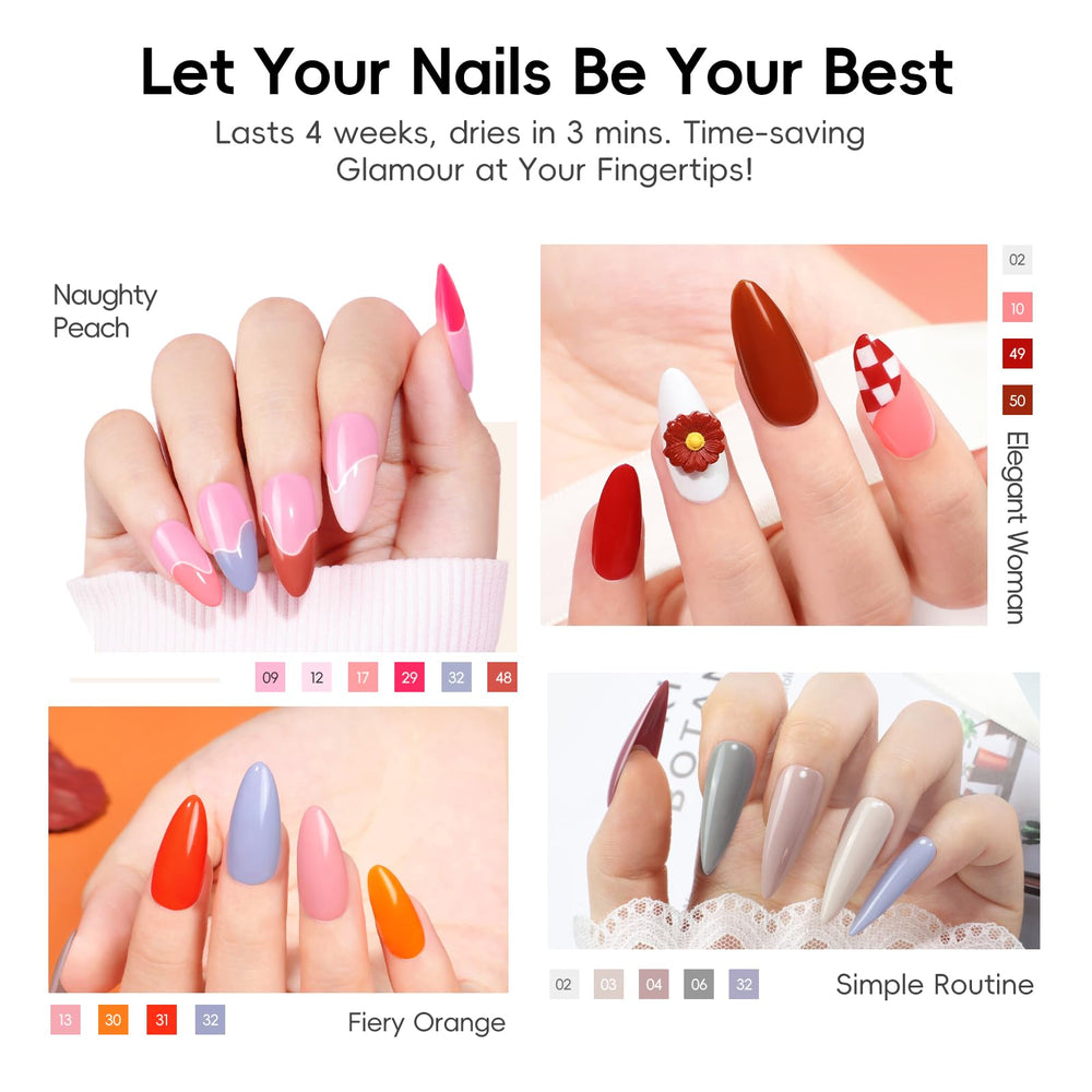 PEACECOLOR gel – 35 couleurs couvrantes pour tous les styles.