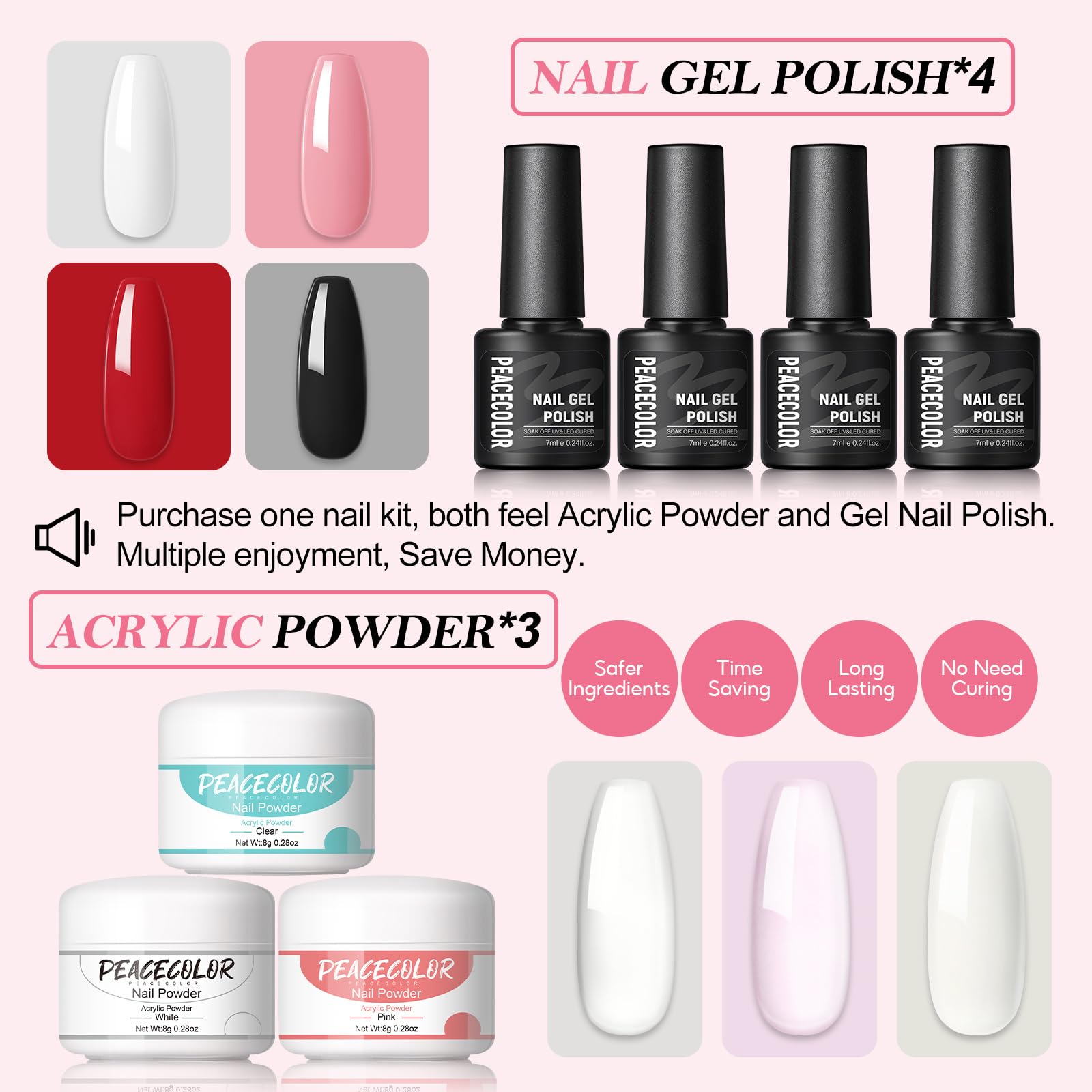 Peacecolor perceuse ongles multifonctions pour préparer et lisser les surfaces.