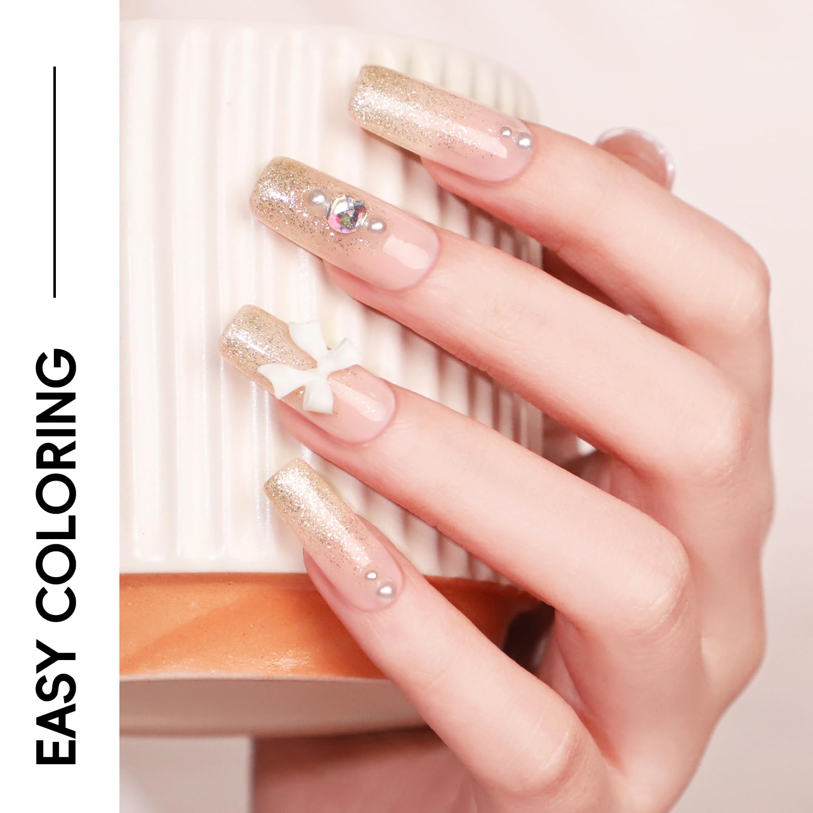 PEACECOLOR vernis gel jelly deux couleurs pour look tendance.