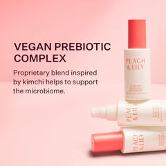 Peach & Lily pêche-extraits riches en nutriments pour une peau lumineuse.