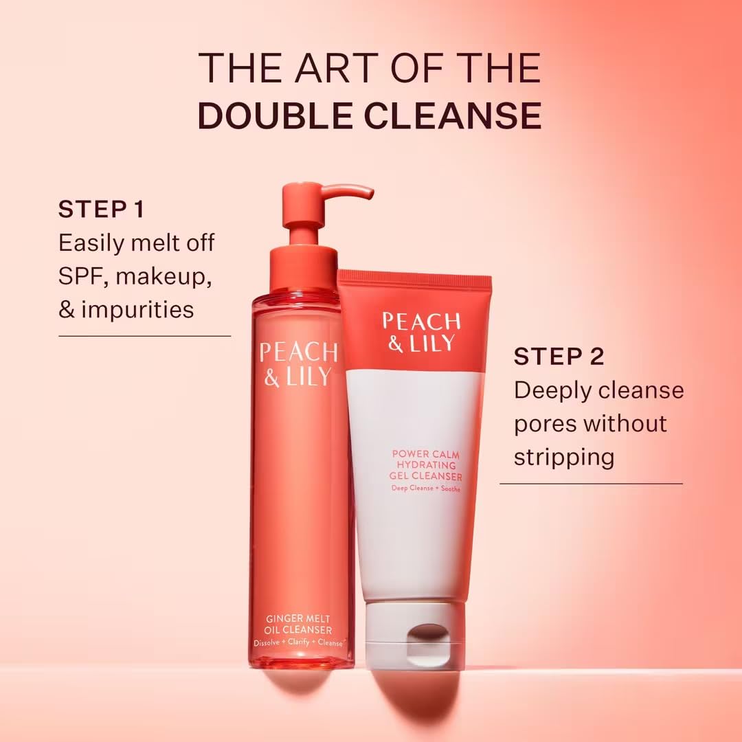 Peach & Lily Power Calm – texture gel purifiante et légère.