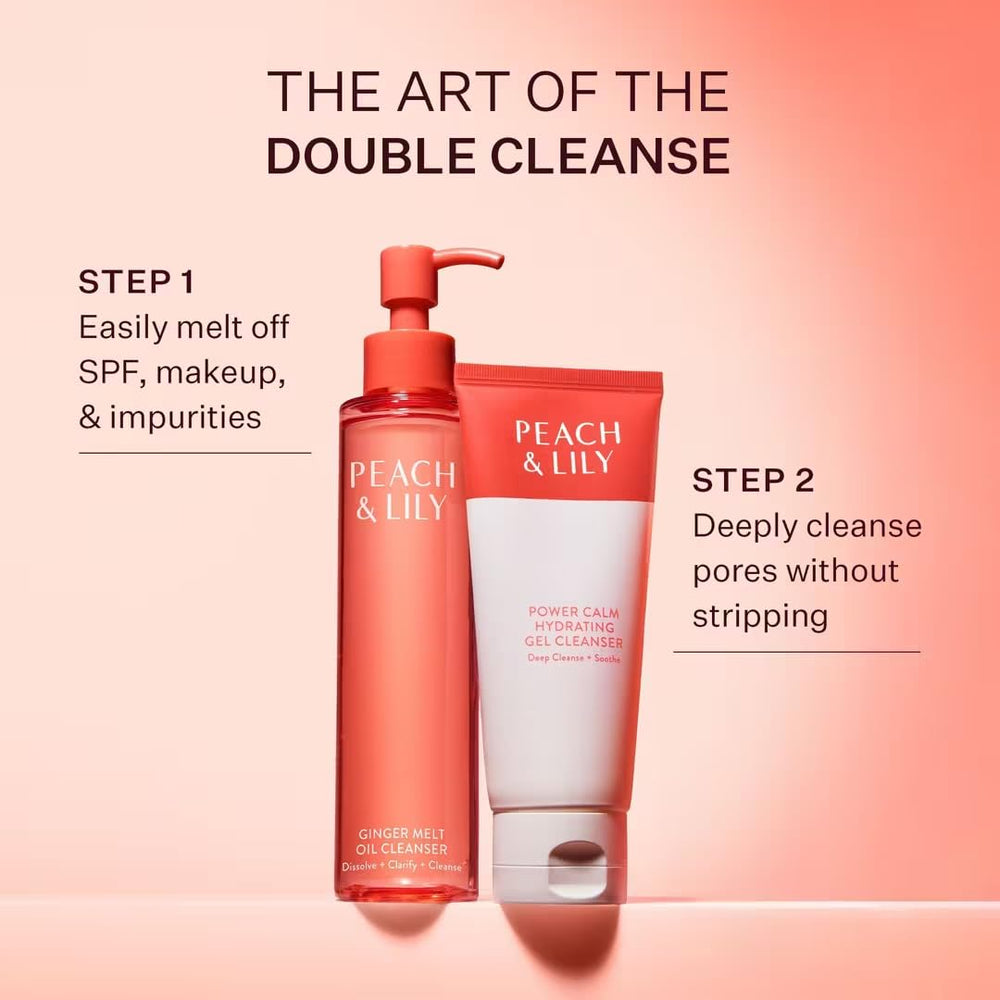 Peach & Lily Power Calm – texture gel purifiante et légère.