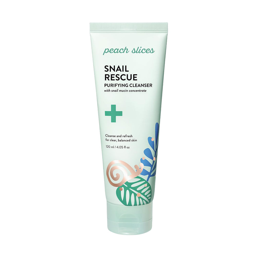 Peach Slices Snail Rescue, bouteille-nettoyante purifie et apaise la peau