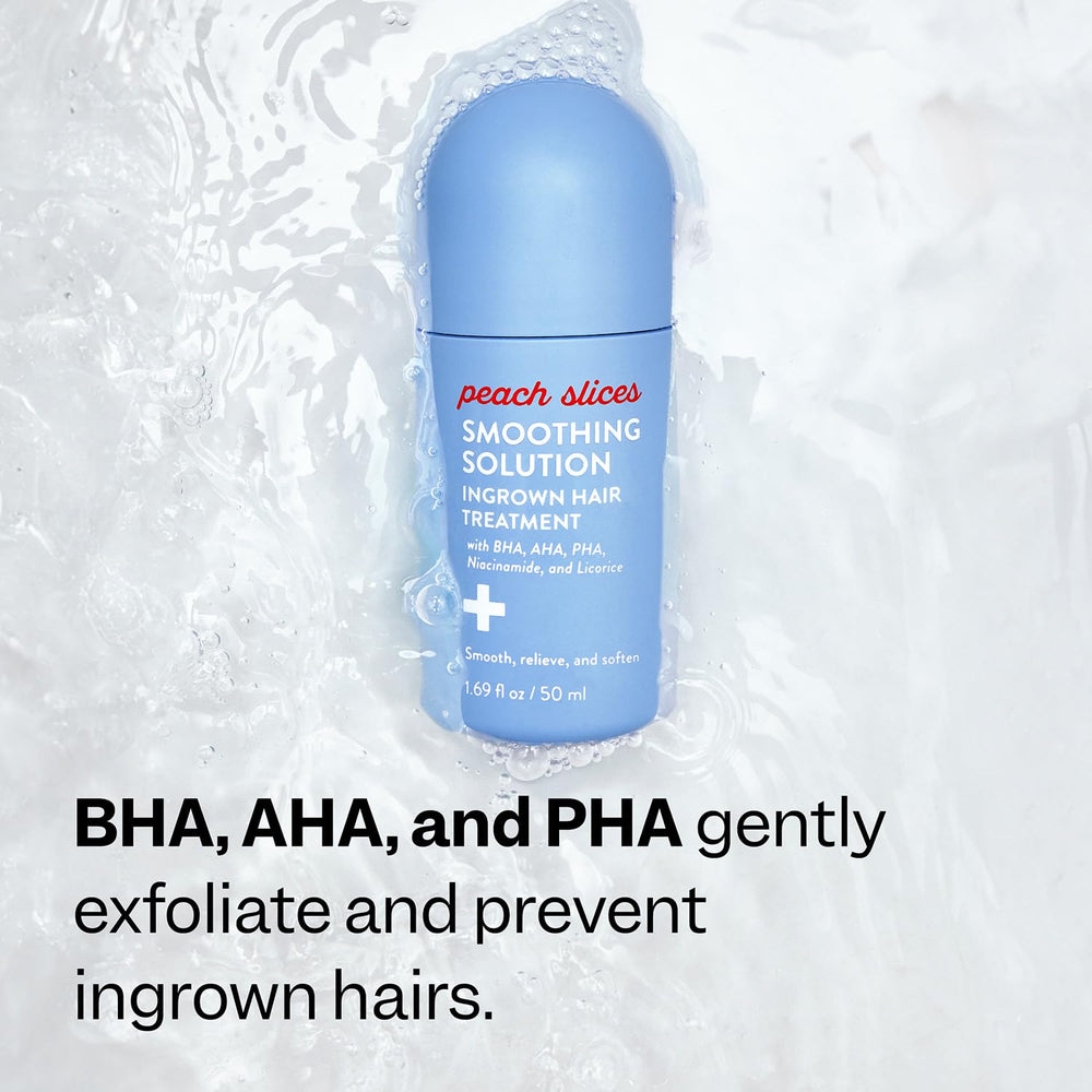 Actifs BHA/AHA/PHA dans Peach Slices pour exfolier en douceur.