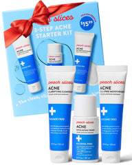 Peach Slices kit acne 3 etapes : routine clarifiante pour pores propres.