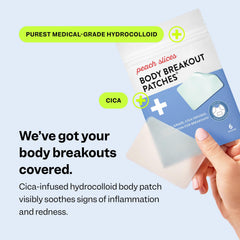 Patch hydrocolloïde Peach Slices, fixation flexible et indolore toute la nuit.