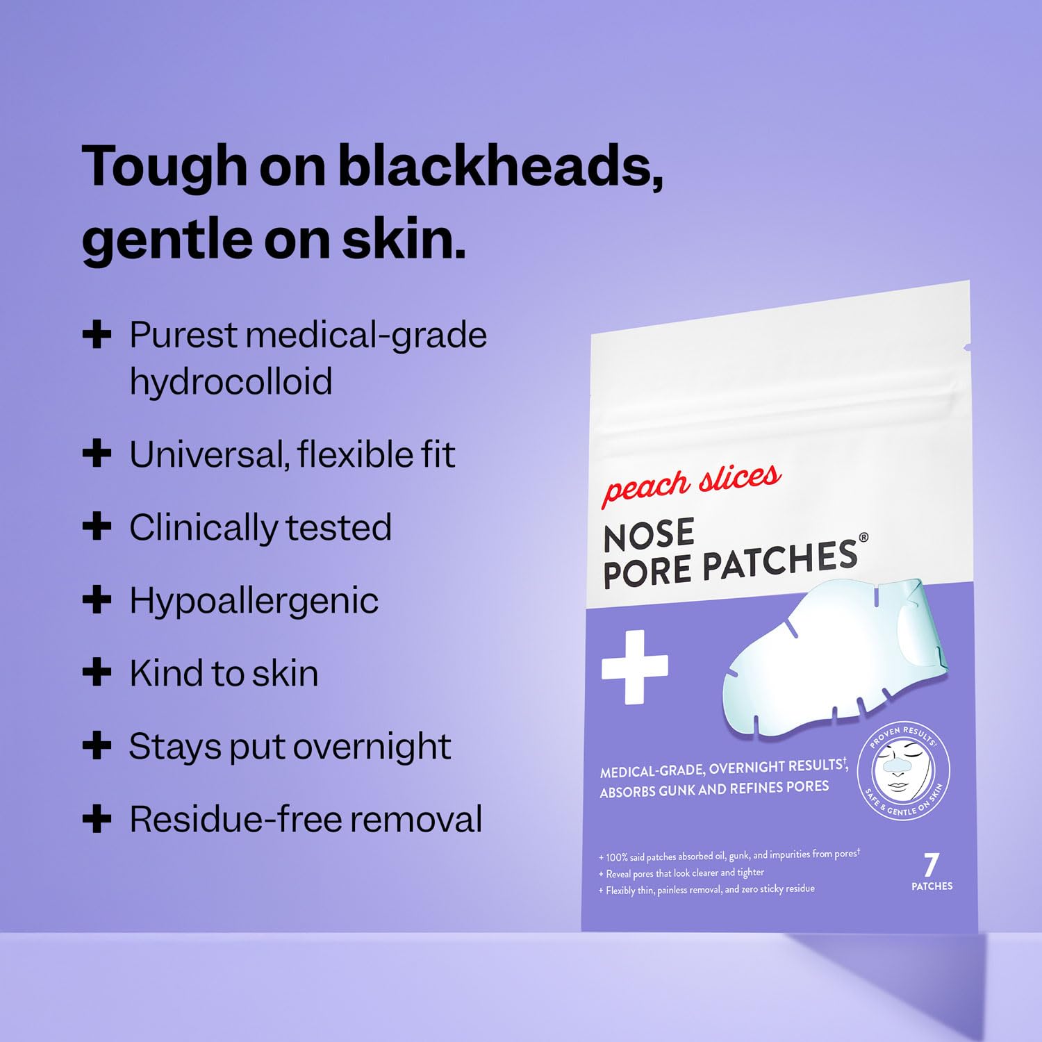Patch pore du nez Peach Slices en application facile, adhérence souple.