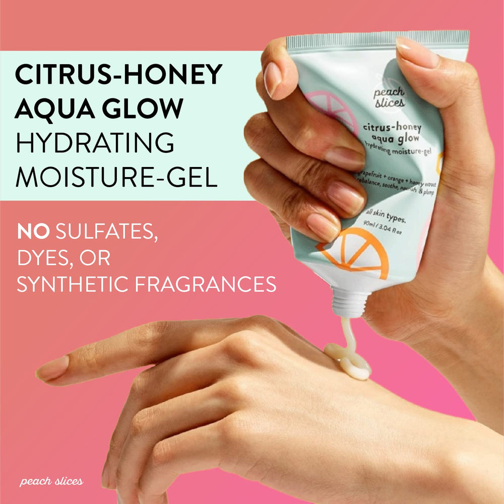 Texture gel hydratant Peach Slices, absorption rapide pour peau fraîche