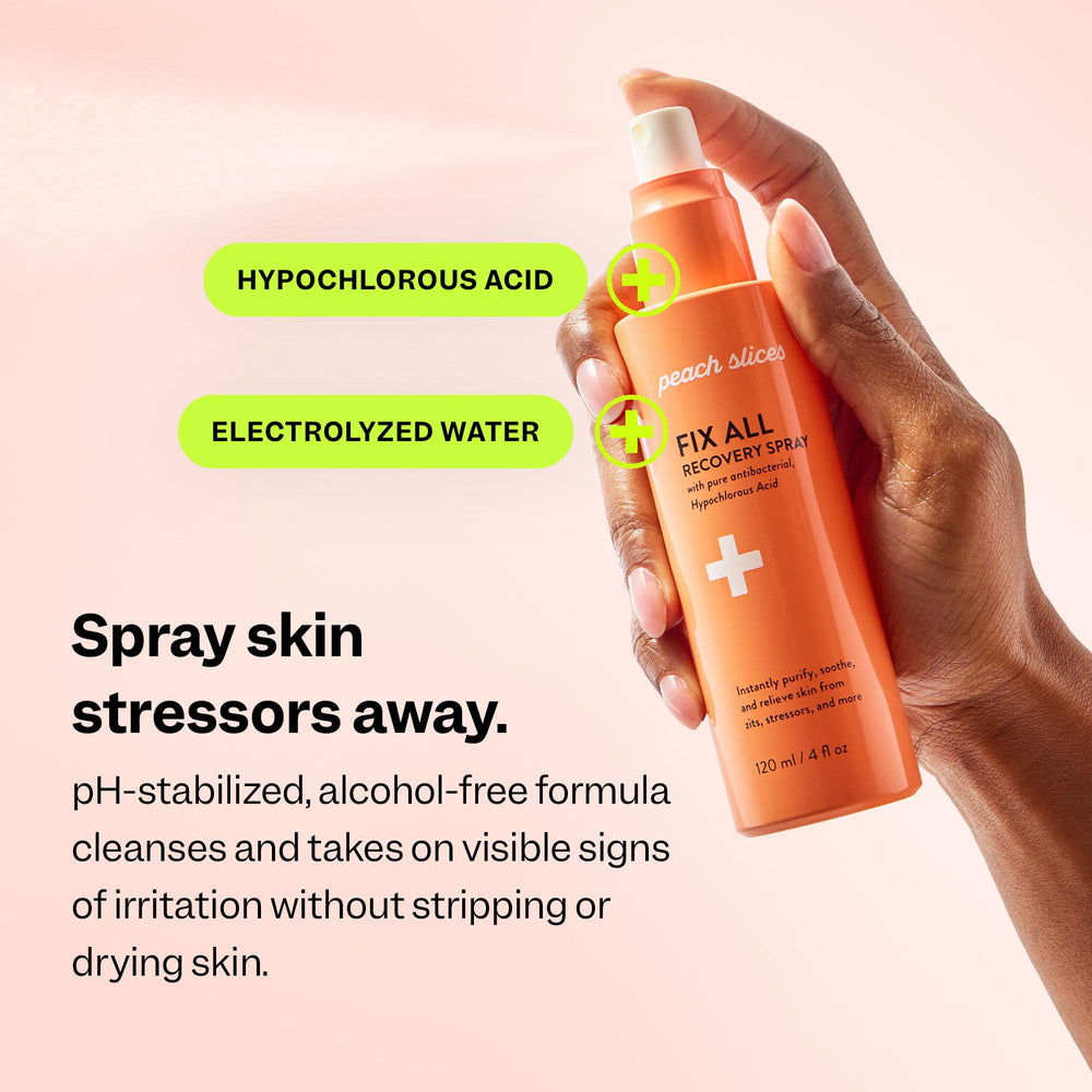 Peach Slices spray visage sans alcool, idéal pour peau sensible