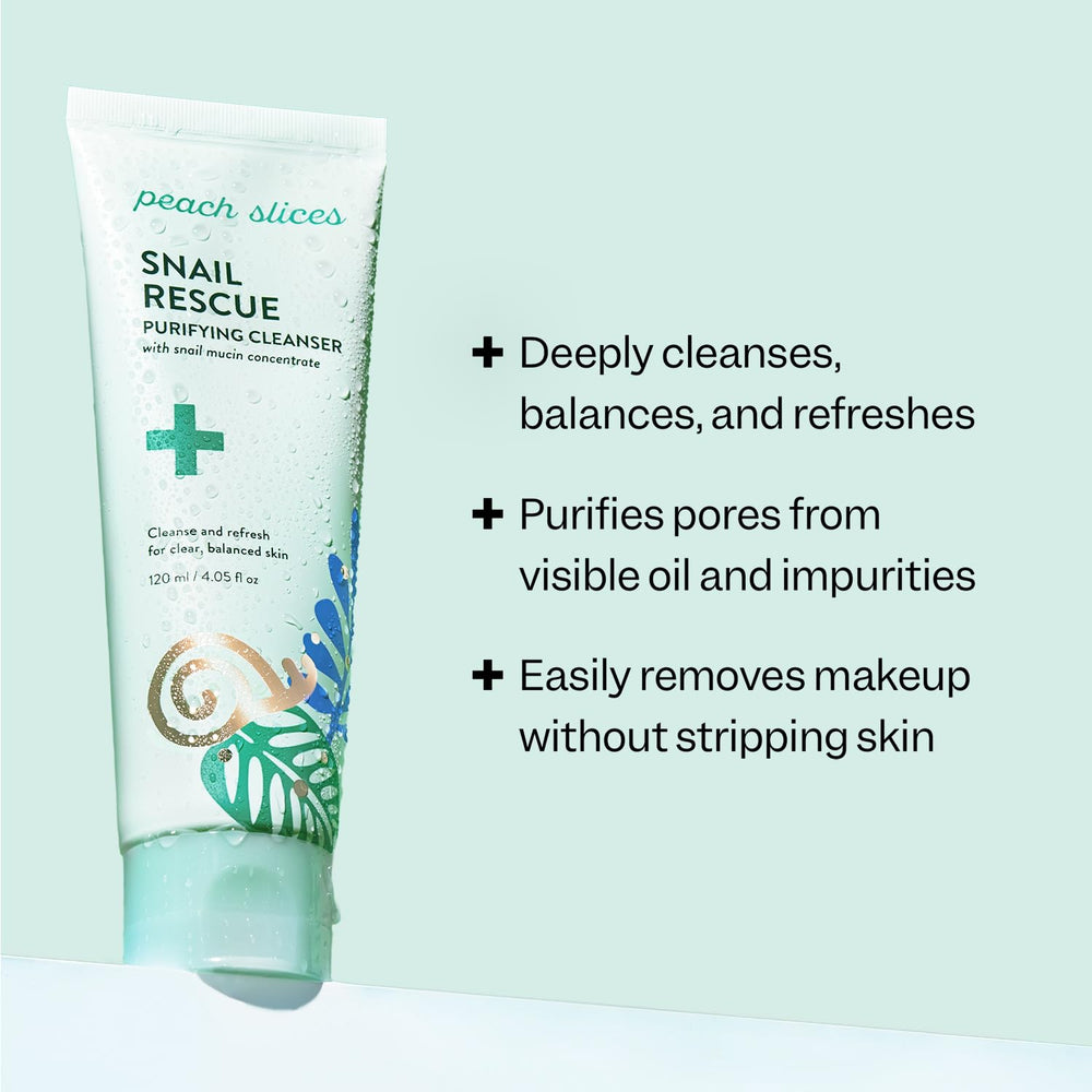 Texture gel Peach Slices nettoie en douceur et hydrate sans tiraillement