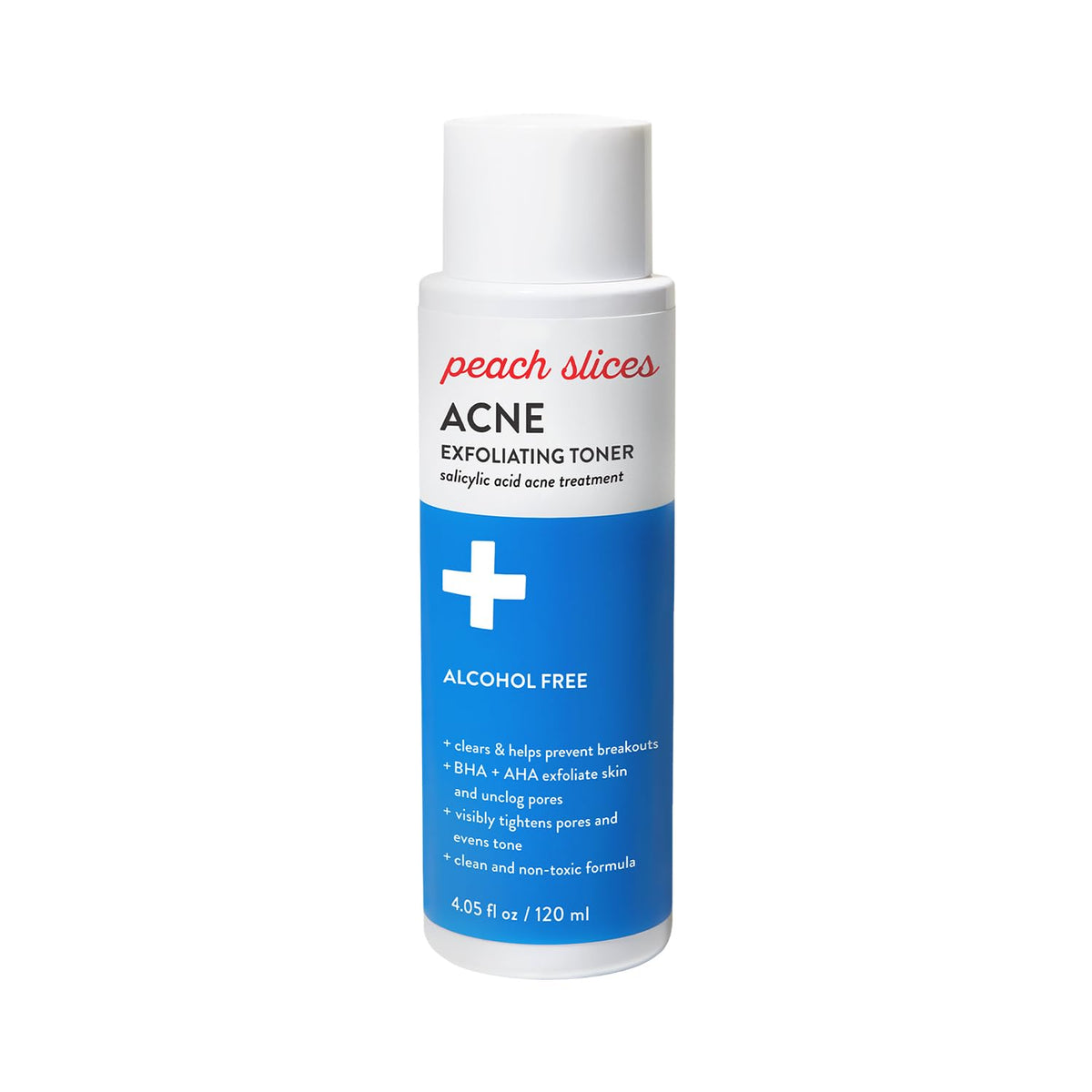 Peach Slices Toner, bouteille exfoliante douce pour un teint plus net.