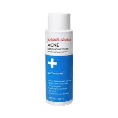 Peach Slices Toner, bouteille exfoliante douce pour un teint plus net.
