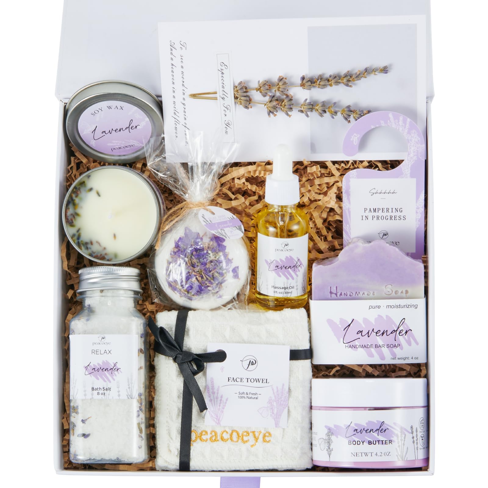 Peacoeye pancarte douceur spa pour compléter l’ambiance bien-être.