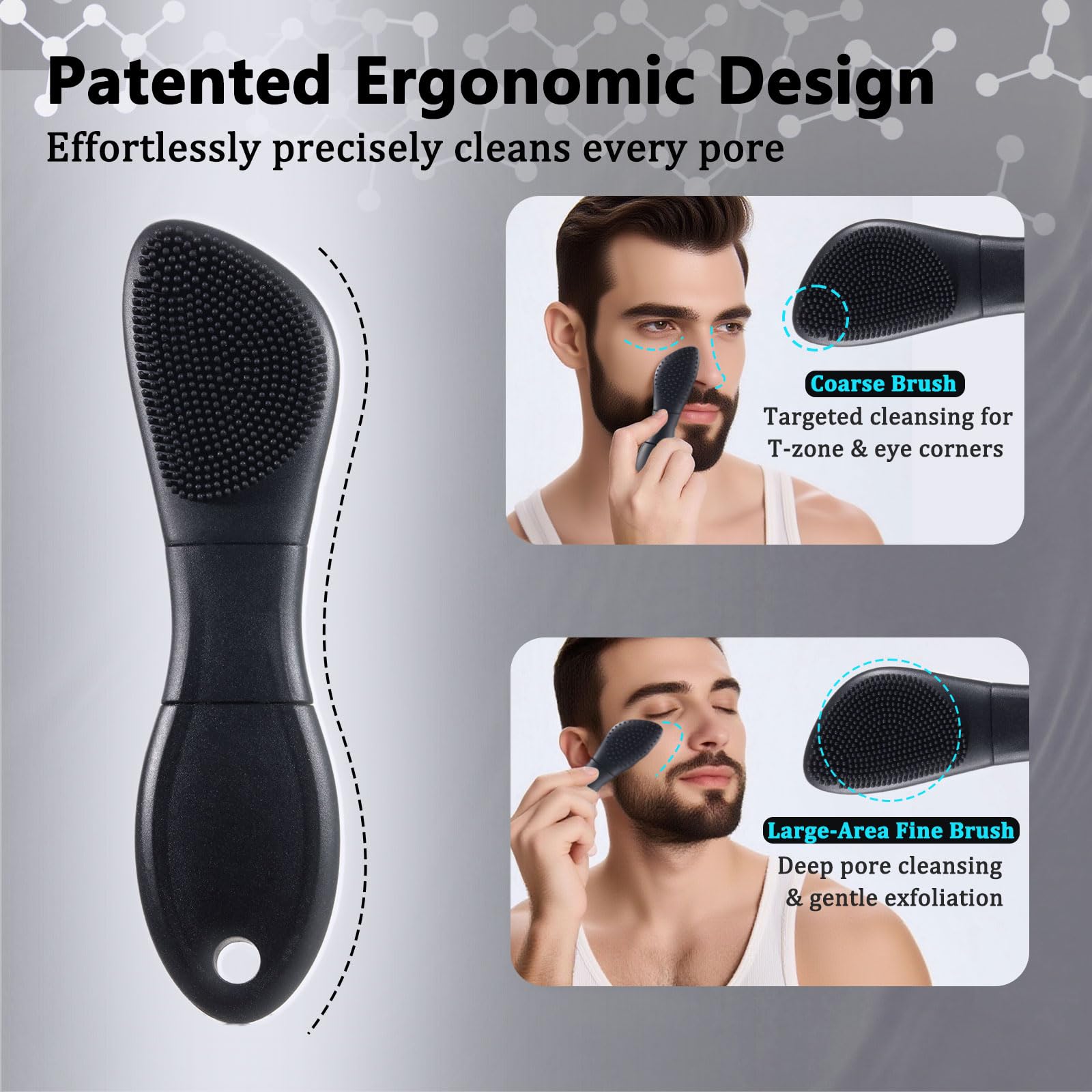 PeaKalo applicateur masque argile, dépose uniformément les soins.