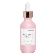 Pearlessence huile visage rose musquée en flacon, hydratation rapide.