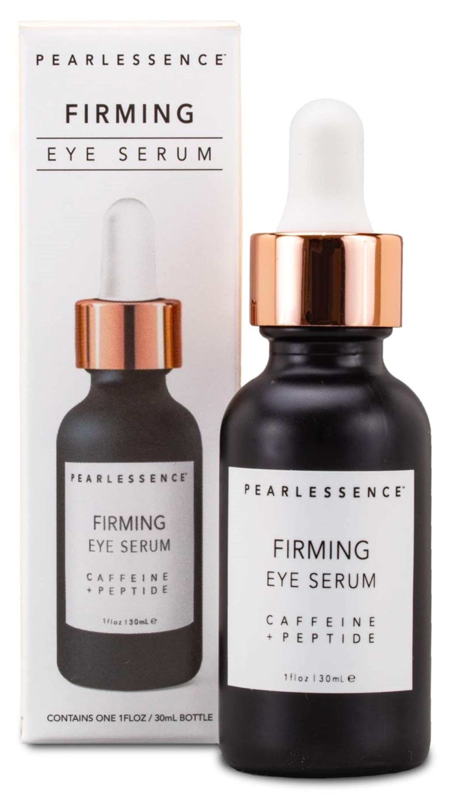Pearlessence Sérum Yeux Caféine Peptides, texture légère raffermissante autour des yeux.