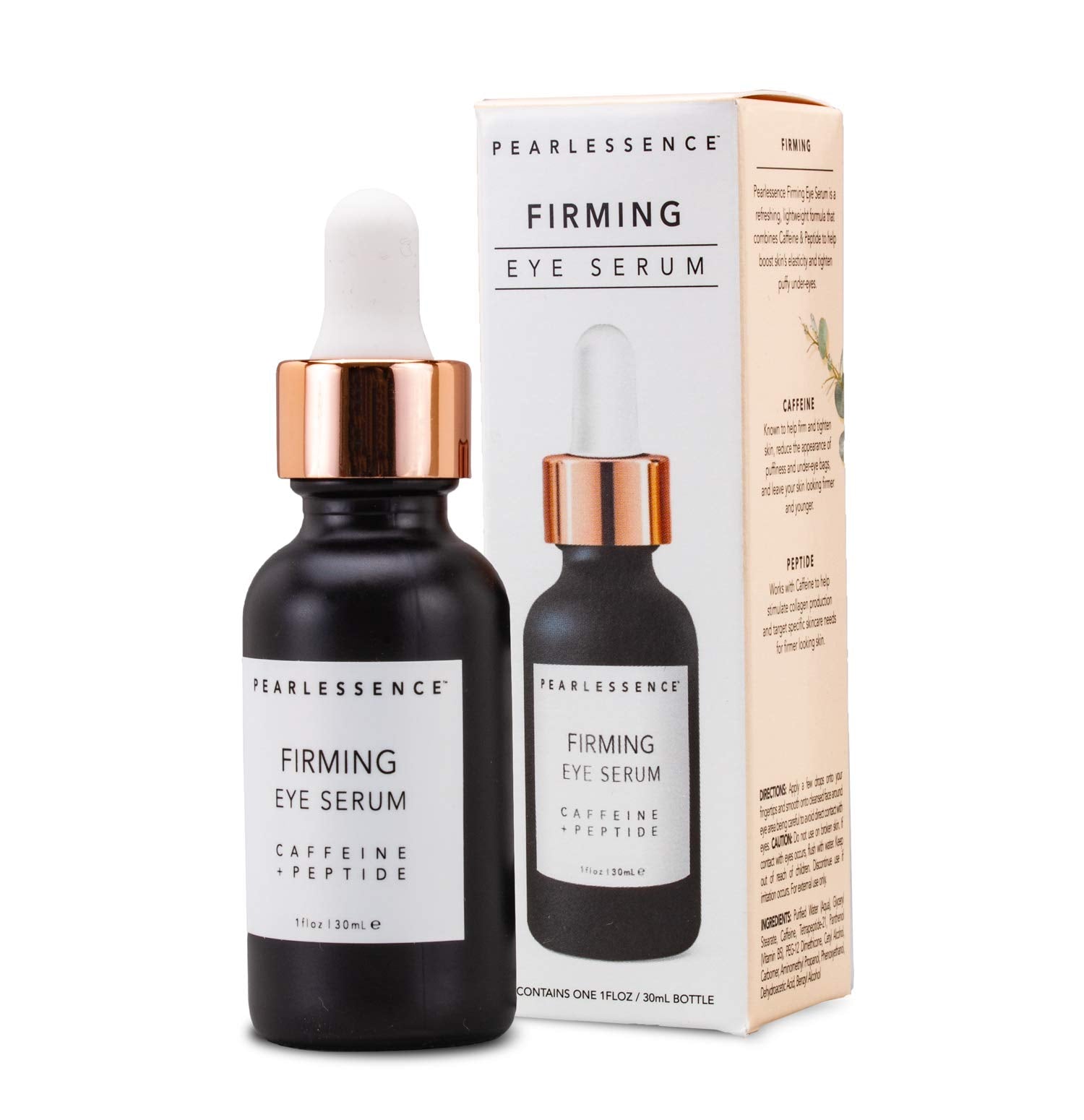 Pearlessence Sérum Yeux 1oz, format pratique à glisser dans la routine.
