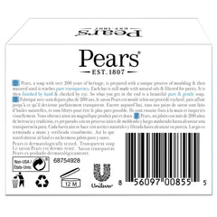Pears savon glycérine menthe doux bleu offre fraîcheur agréable