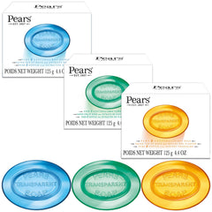 Savon Pears bleu menthe: glycérine hydrate durablement.