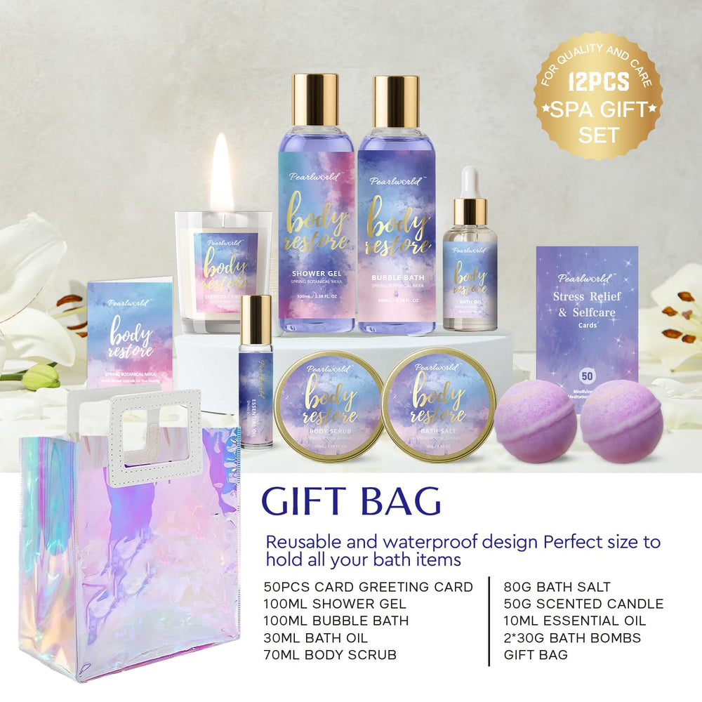 Gel douche PearlWorld luxe nettoyant en douceur et rafraîchissant la peau.