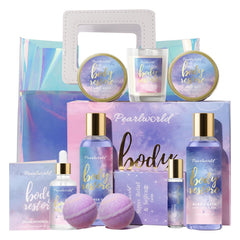 PearlWorld kit spa 12 pièces, ensemble luxe pour une routine bien-être à domicile.