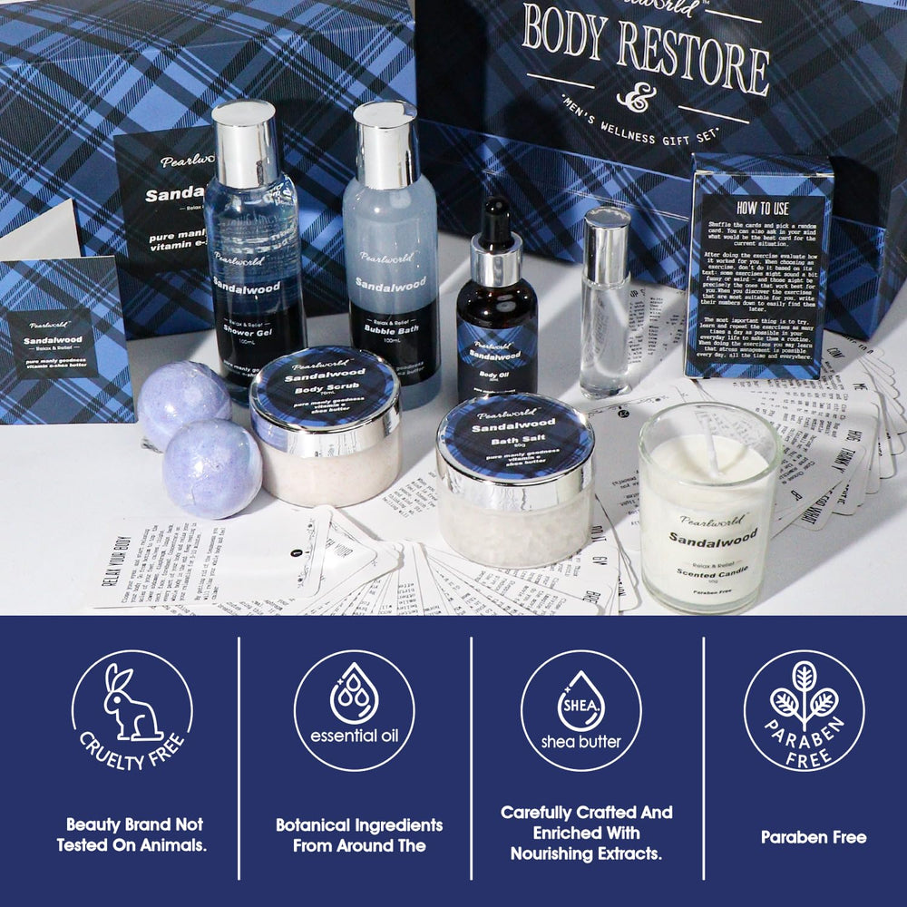 PEARLWORLD sel-bain homme océan: revitalisant et relaxant