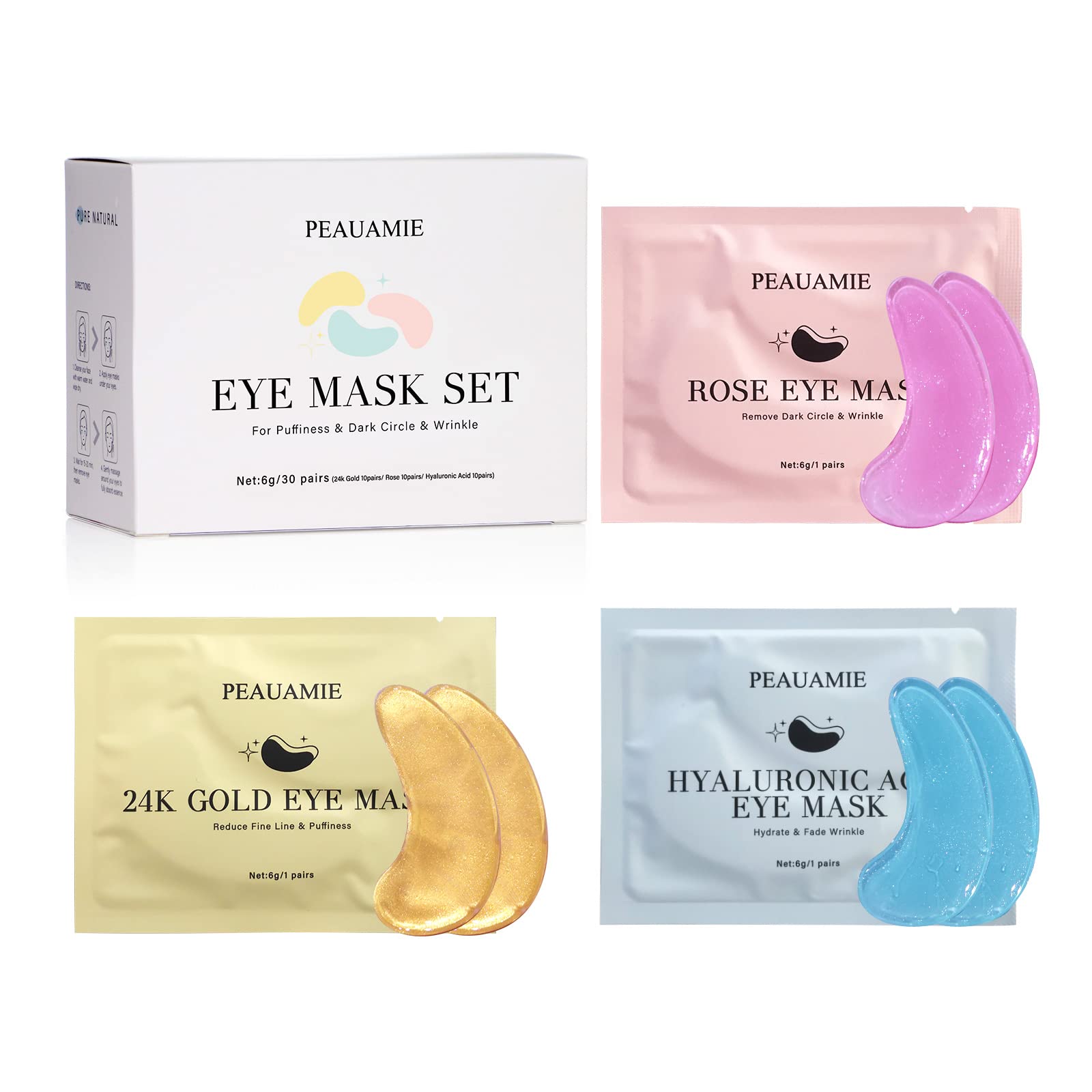 Ingrédients collagene Peauamie, soutien du contour des yeux