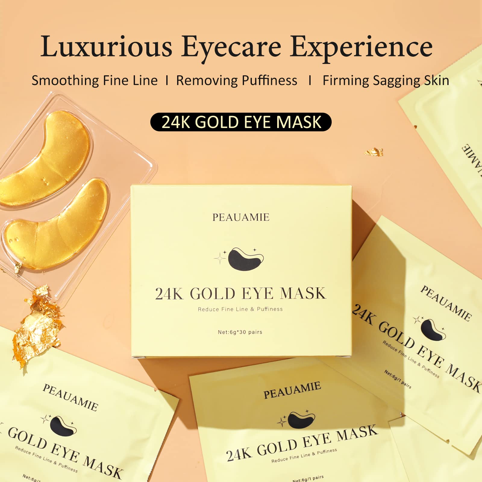 Masque yeux hyaluronique Peauamie hydrate en profondeur et rafraîchit le regard.
