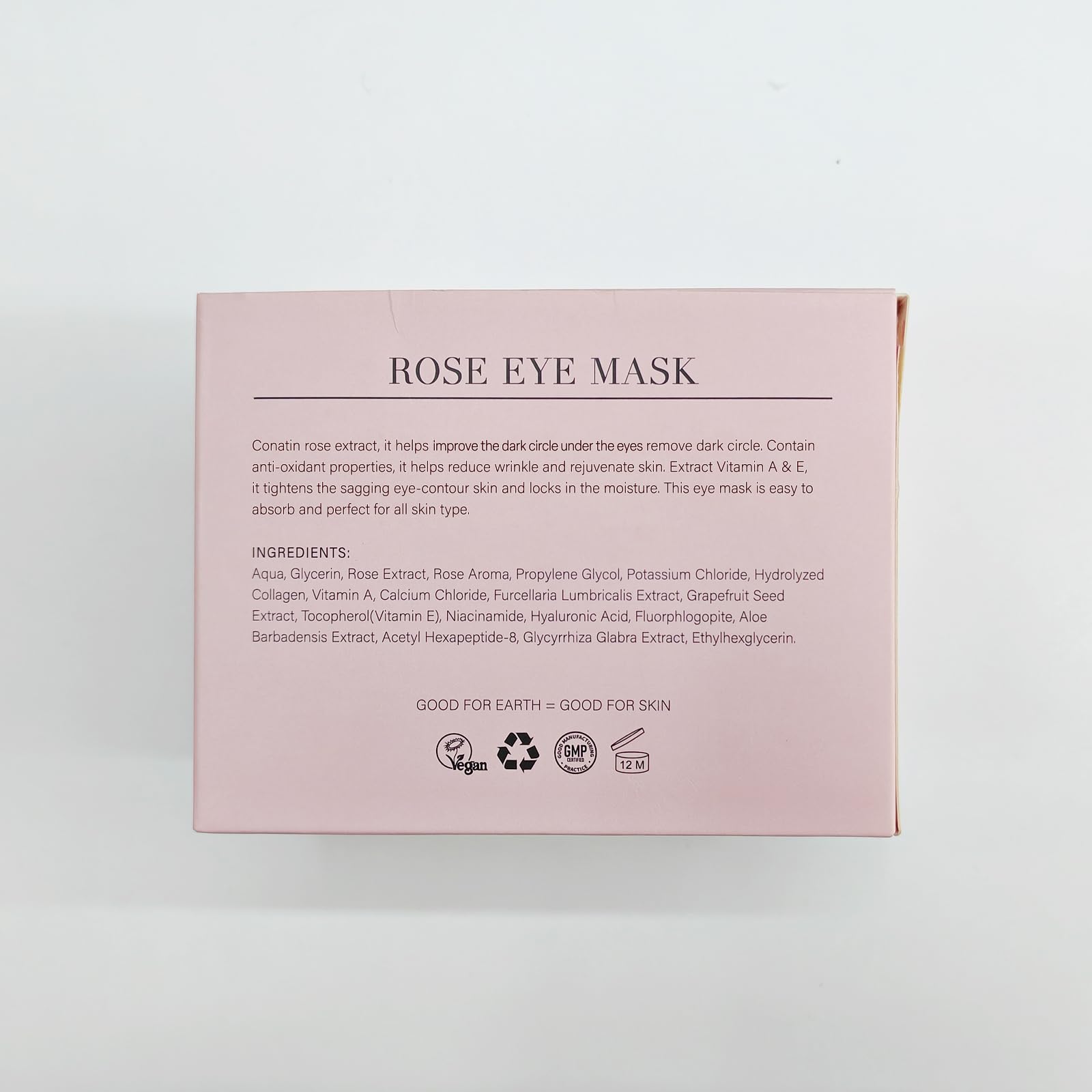 PEAUAMIE masque yeux rose, adapté pour hommes et femmes dans une routine soin.