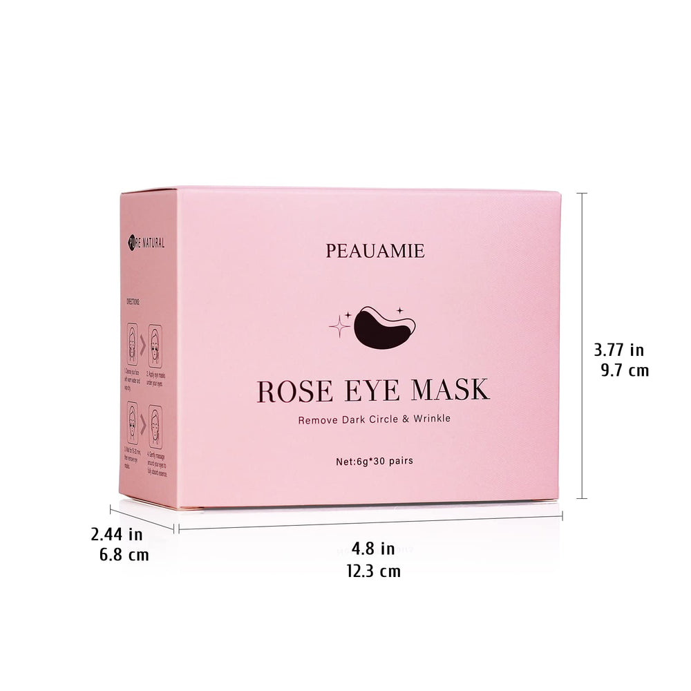 PEAUAMIE masque yeux rose, texture agréable et non collante après utilisation.