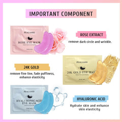Masque yeux rose Peauamie, cible les cernes et éclaircit le regard